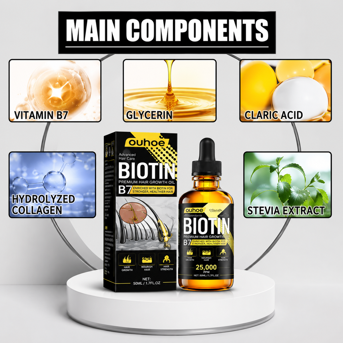 Collagen B7 Hair Growth Essential Oil Set