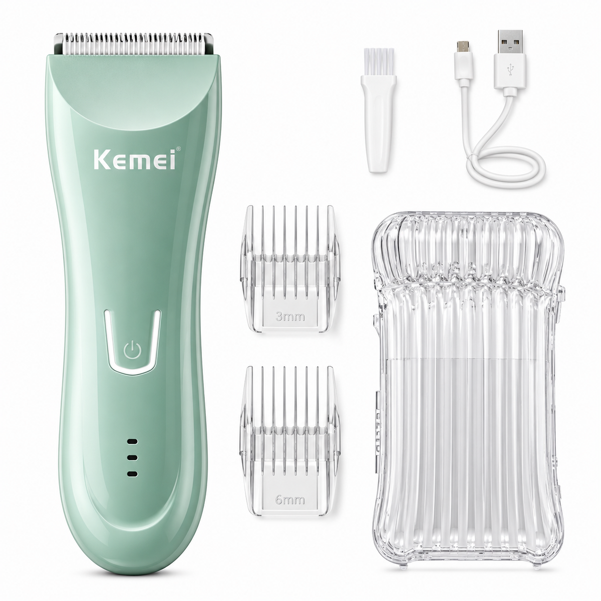 Kemei Wet & Dry Body Groomer for Men