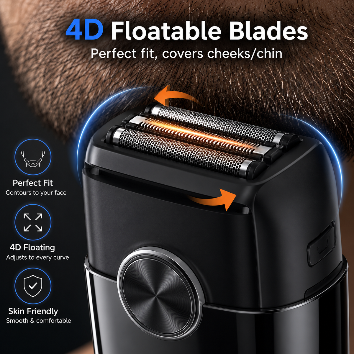 KENSEN 4D Electric Foil Shaver for Men