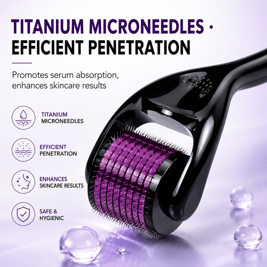Titanium Derma Roller for Beard & Hair Growth