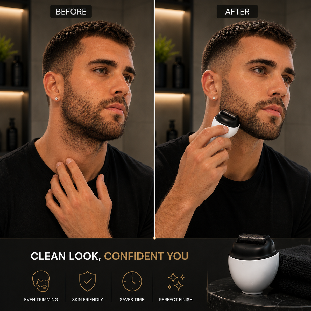 Titanium Derma Roller for Beard & Hair