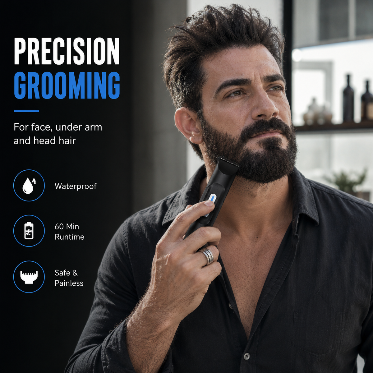 Waterproof Body Groomer for Men