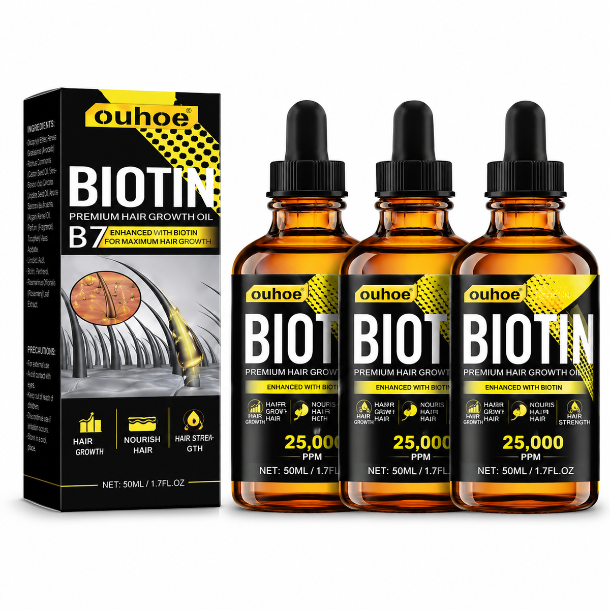 Collagen B7 Hair Growth Essential Oil Set