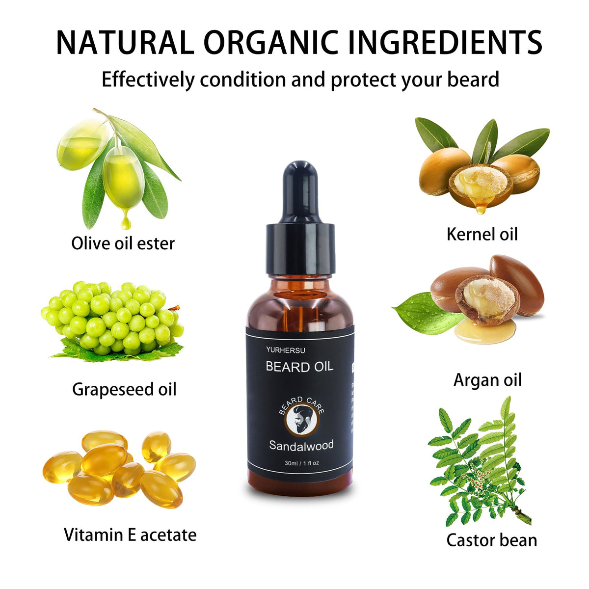 YURHERSU Beard Growth Oil (30ml)