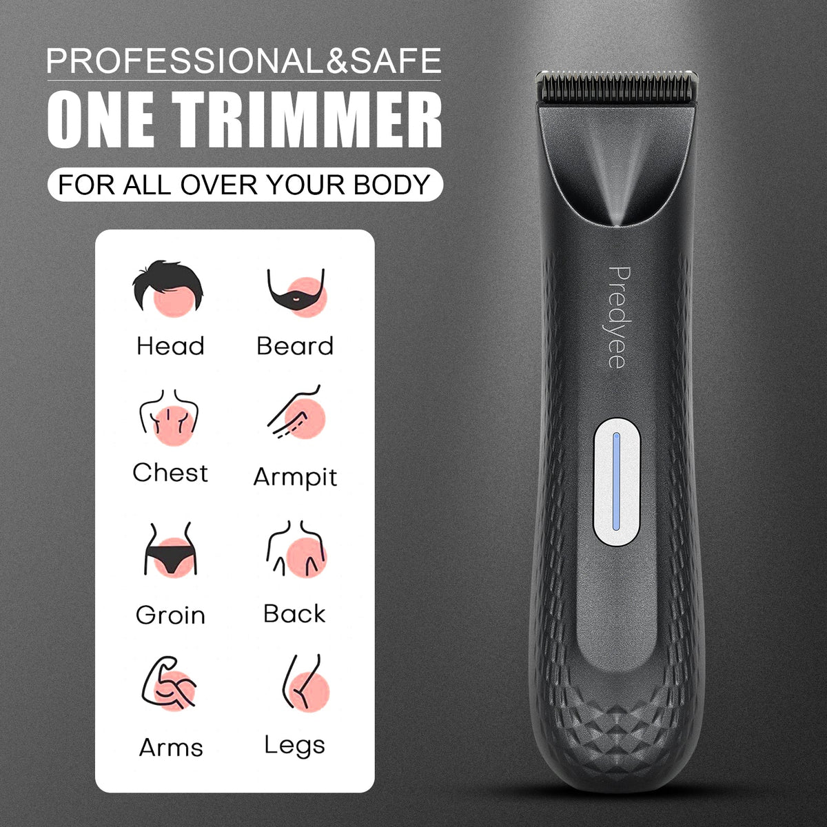 Waterproof Body Groomer for Men