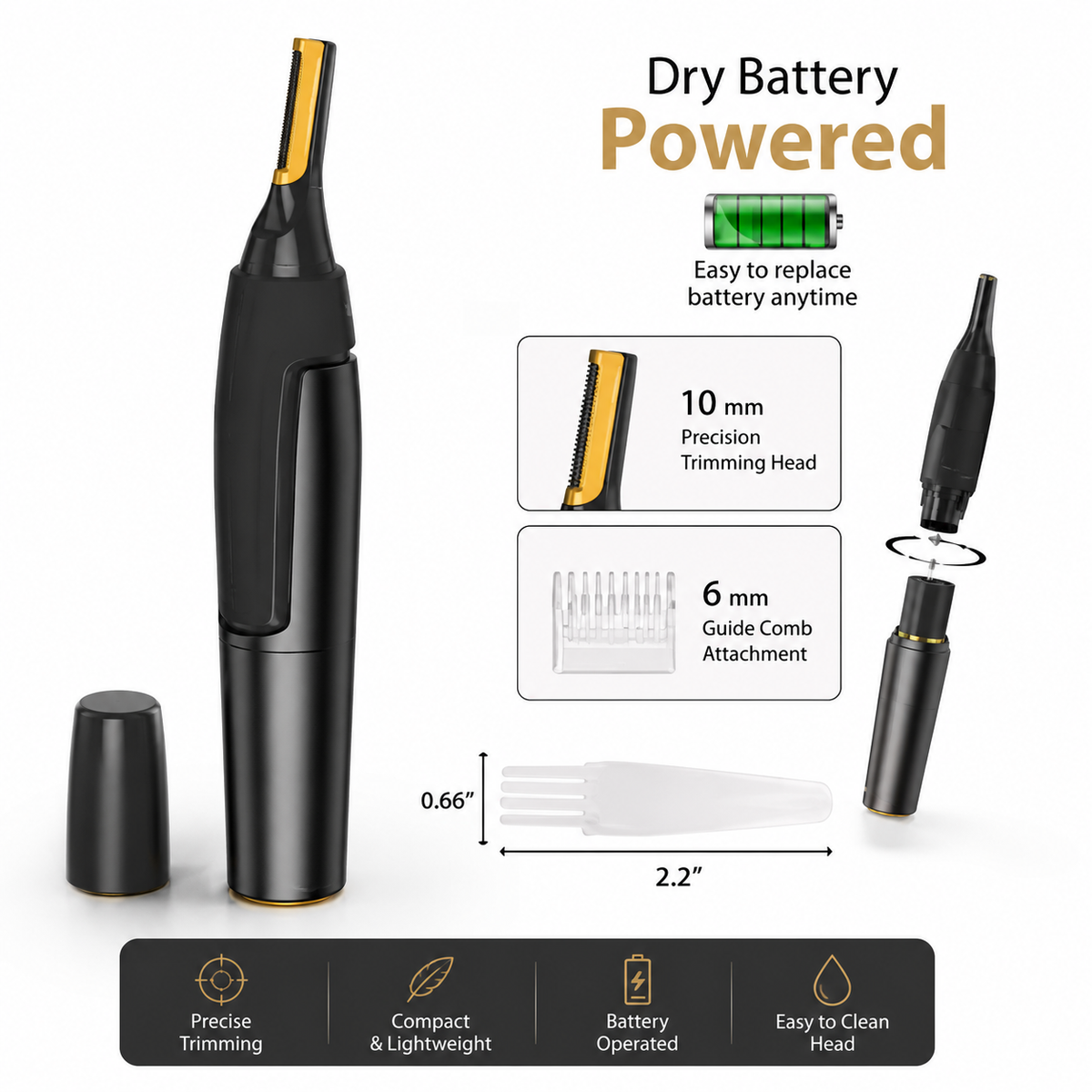 Portable Electric Nose & Ear Trimmer