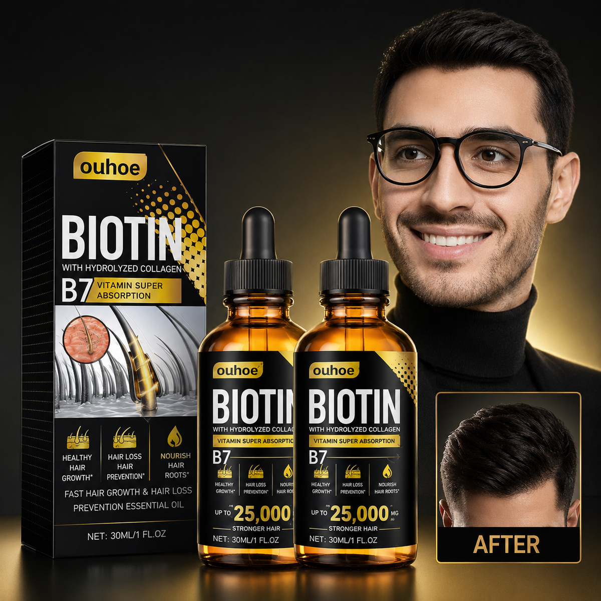 Collagen B7 Hair Growth Essential Oil Set