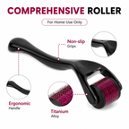Titanium Derma Roller for Beard & Hair Growth